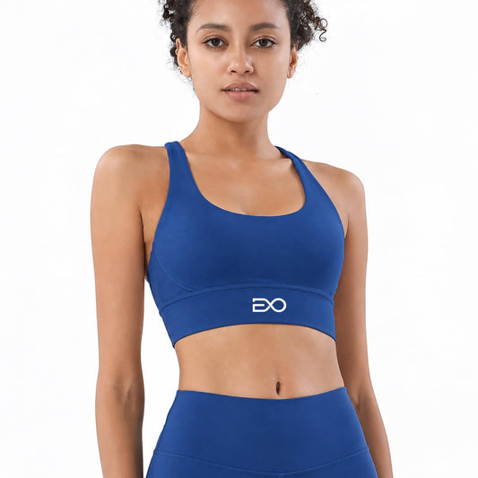 ELIV8 Women's Two-Piece Activewear Double Cross Back High-Waisted Yoga Set
