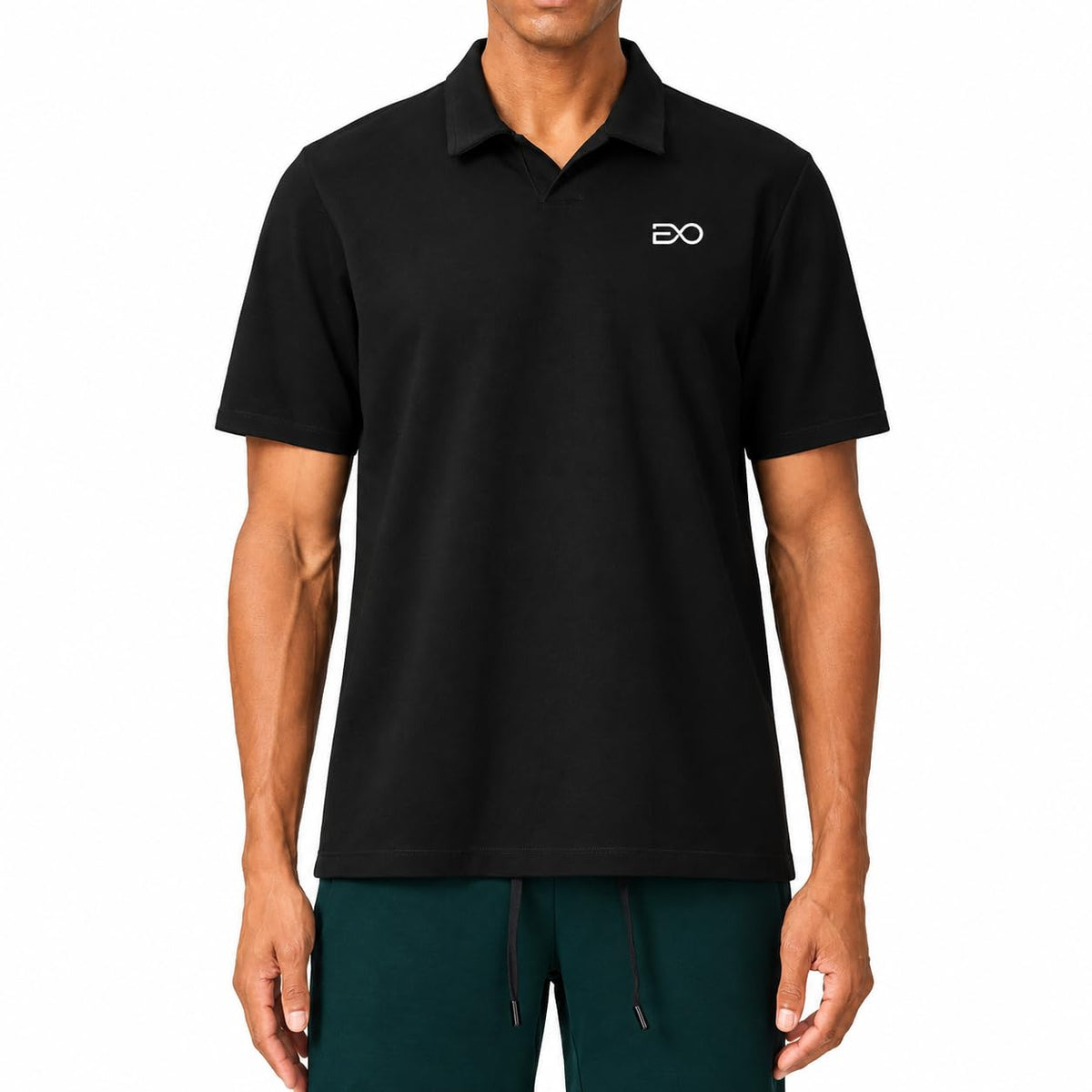 ELIV8 Men's Activ Cotton Blend Polo Jersey Shirt