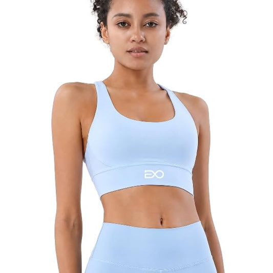 ELIV8 Women's Two-Piece Activewear Double Cross Back High-Waisted Yoga Set